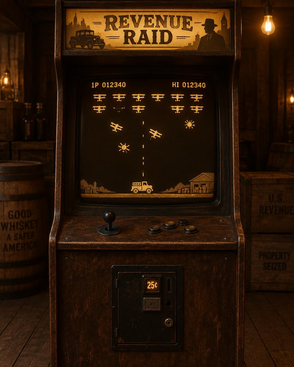 Revenue Raid arcade cabinet