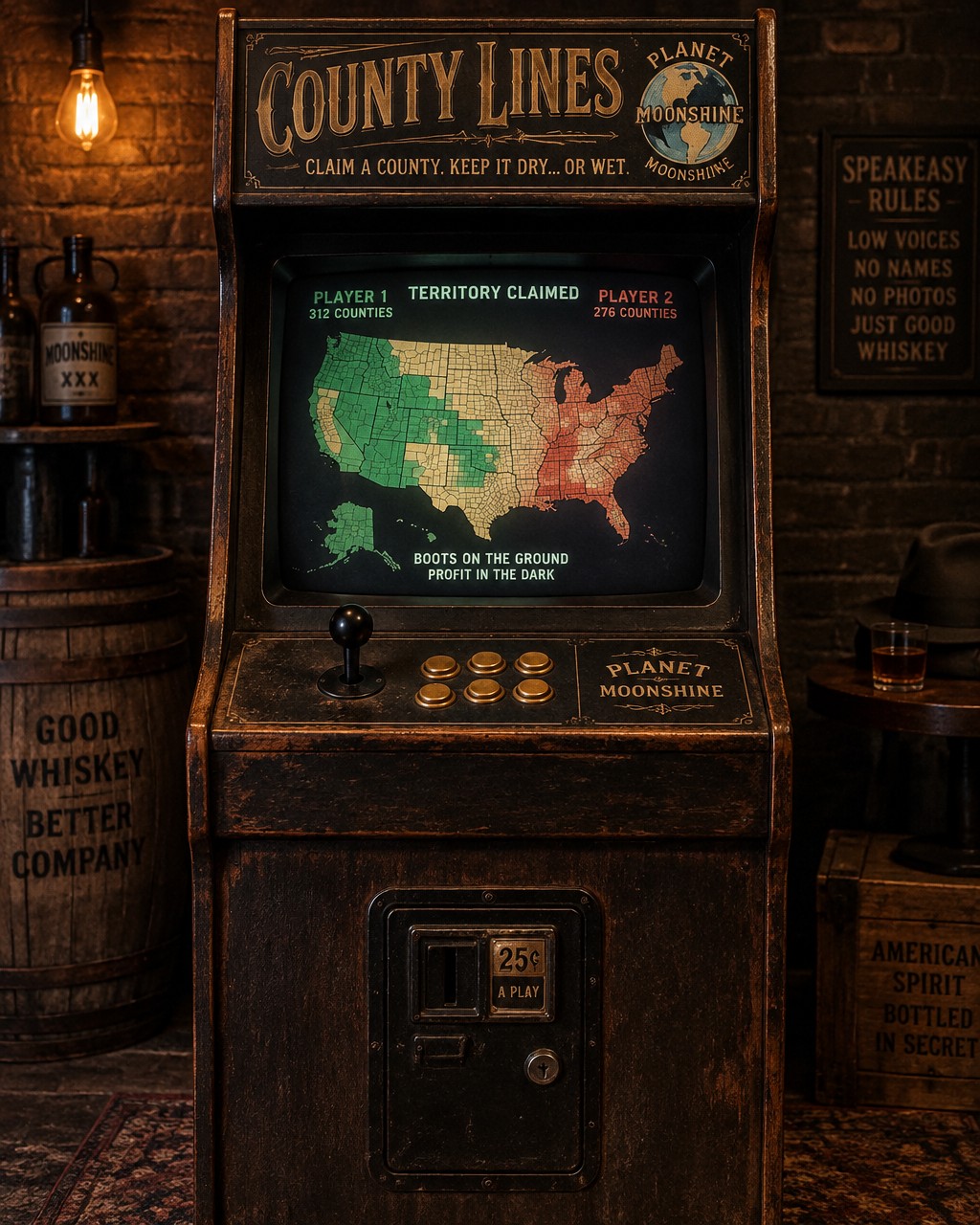 County Lines arcade cabinet