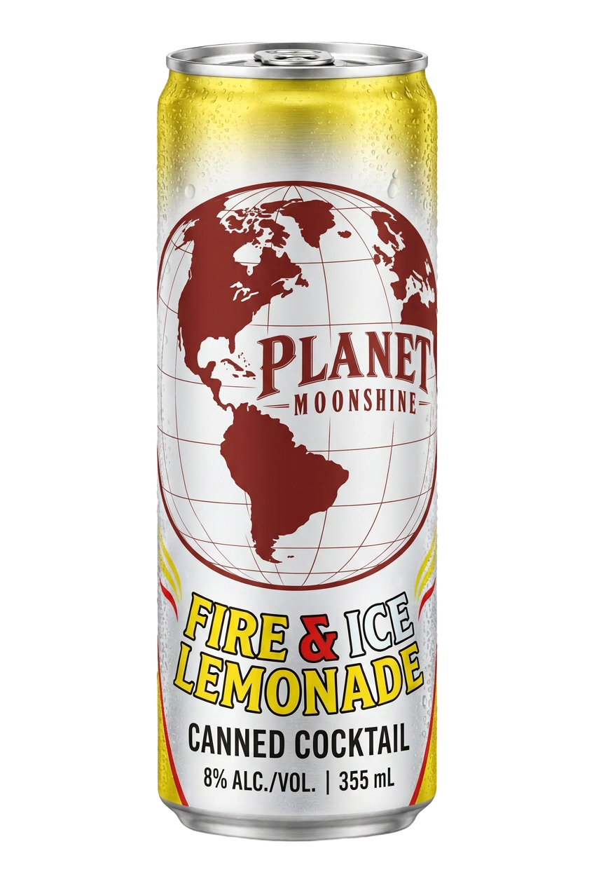 Planet Moonshine Fire and Ice Lemonade canned cocktail